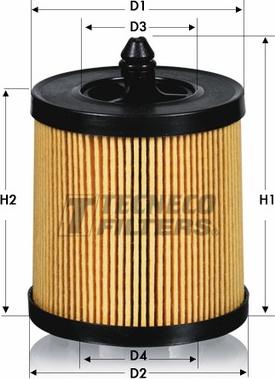 Tecneco Filters OL0115-E - Масляный фильтр autospares.lv