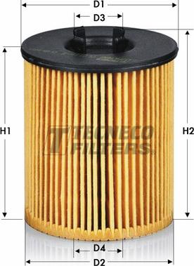 Tecneco Filters OL07020-E - Масляный фильтр autospares.lv