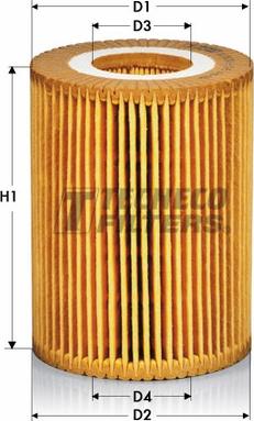 Tecneco Filters OL0205-E - Масляный фильтр autospares.lv