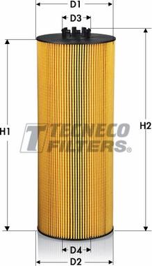 Tecneco Filters OL0300-E - Масляный фильтр autospares.lv