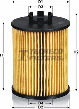 Tecneco Filters OL09706-E - Масляный фильтр autospares.lv