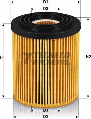 Tecneco Filters OL0236-E - Масляный фильтр autospares.lv
