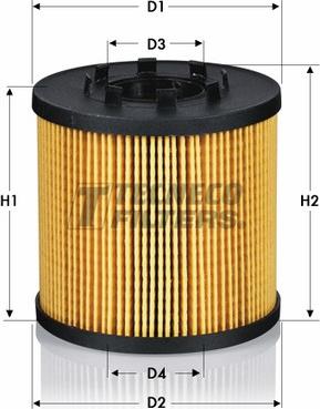 Tecneco Filters OL0225-E - Масляный фильтр autospares.lv