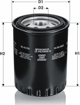 Tecneco Filters OL202 - Масляный фильтр autospares.lv