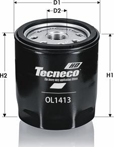 Tecneco Filters OL1413 - Масляный фильтр autospares.lv