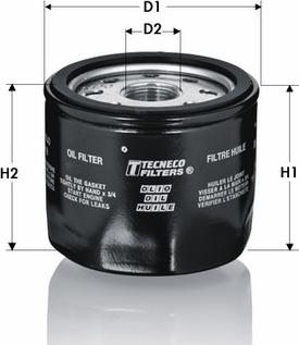 Tecneco Filters OL7008 - Масляный фильтр autospares.lv