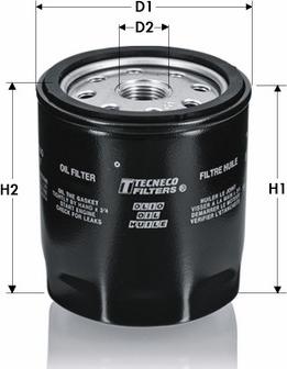 Tecneco Filters OL458 - Масляный фильтр autospares.lv
