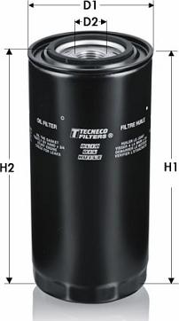 Tecneco Filters OL1285 - Масляный фильтр autospares.lv