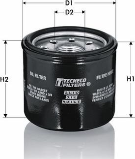 Tecneco Filters OL218-J - Масляный фильтр autospares.lv