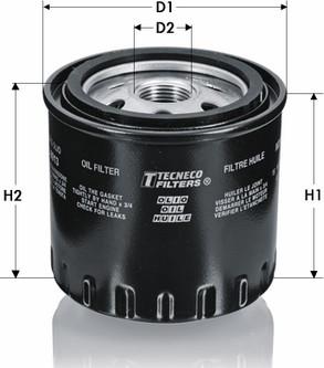 Tecneco Filters OL310 - Масляный фильтр autospares.lv