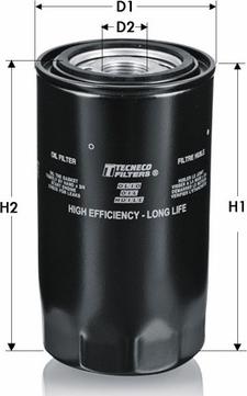 Tecneco Filters OL260-HE - Масляный фильтр autospares.lv
