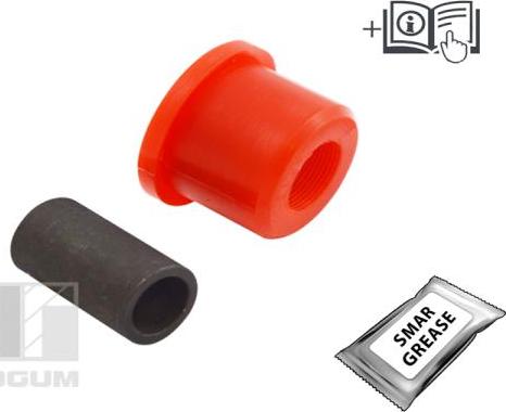 Tedgum 00447620 - Сайлентблок, рычаг подвески колеса autospares.lv