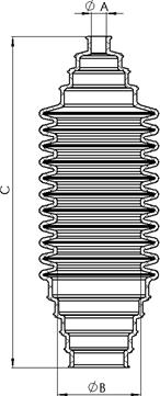 Tedgum 00724455 - Пыльник амортизатора, защитный колпак autospares.lv