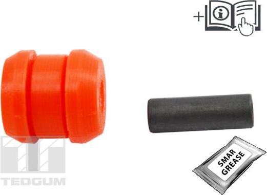 Tedgum 00267526 - Сайлентблок, рычаг подвески колеса autospares.lv