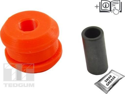 Tedgum 00267526 - Сайлентблок, рычаг подвески колеса autospares.lv