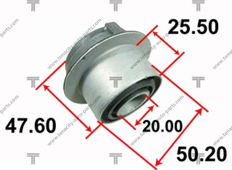 Tenacity AAMBE1006 - Сайлентблок, рычаг подвески колеса autospares.lv