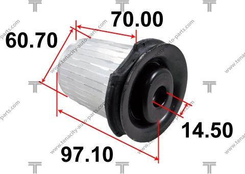 Tenacity AAMBE1002 - Сайлентблок, рычаг подвески колеса autospares.lv