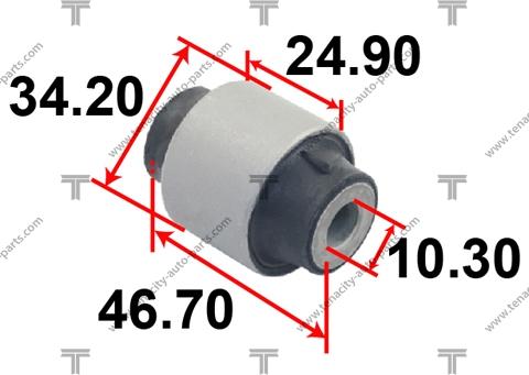 Tenacity AAMHO1009 - Сайлентблок, рычаг подвески колеса autospares.lv