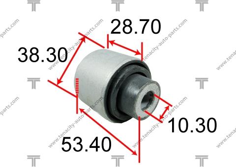 Tenacity AAMHO1017 - Сайлентблок, рычаг подвески колеса autospares.lv