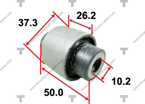 Tenacity AAMHO1023 - Сайлентблок, рычаг подвески колеса autospares.lv