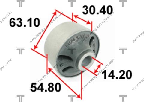 Tenacity AAMHY1005 - Сайлентблок, рычаг подвески колеса autospares.lv