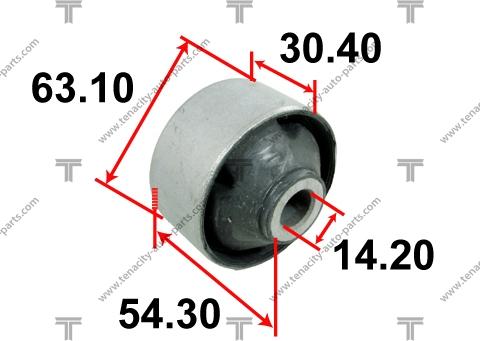 Tenacity AAMHY1001 - Сайлентблок, рычаг подвески колеса autospares.lv