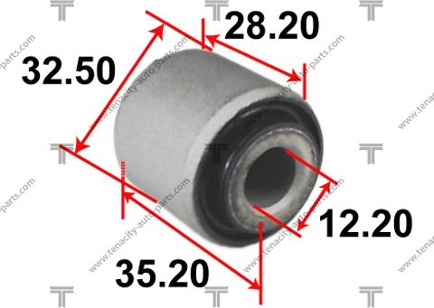 Tenacity AAMMA1050 - Сайлентблок, рычаг подвески колеса autospares.lv