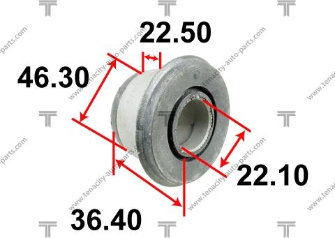 Tenacity AAMMI1020 - Сайлентблок, рычаг подвески колеса autospares.lv