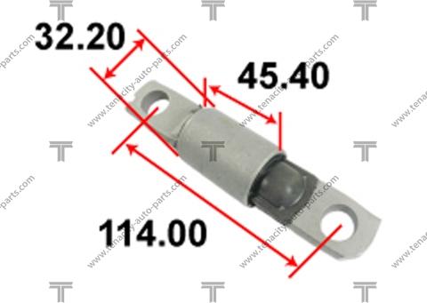 Tenacity AAMNI1057 - Сайлентблок, рычаг подвески колеса autospares.lv