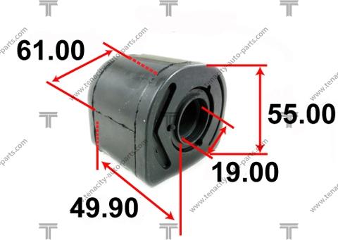 Tenacity AAMSU1004 - Сайлентблок, рычаг подвески колеса autospares.lv