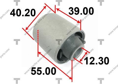 Tenacity AAMTO1096 - Сайлентблок, рычаг подвески колеса autospares.lv