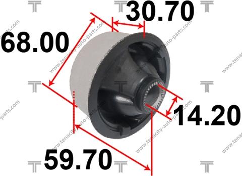 Tenacity AAMTO1018 - Сайлентблок, рычаг подвески колеса autospares.lv