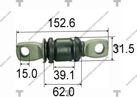 Tenacity AAMTO1013 - Сайлентблок, рычаг подвески колеса autospares.lv