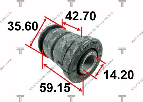 Tenacity AAMTO1035 - Втулка, рычаг подвески колеса autospares.lv