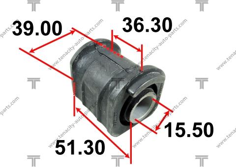 Tenacity AAMTO1029 - Втулка, рычаг подвески колеса autospares.lv