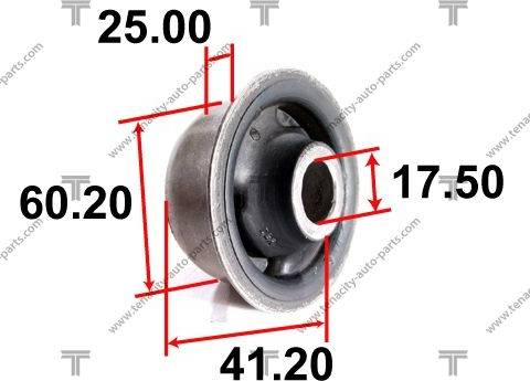 Tenacity AAMVW1001 - Сайлентблок, рычаг подвески колеса autospares.lv