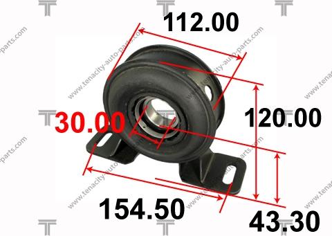 Tenacity ACBFO1016 - Подшипник карданного вала, центральная подвеска autospares.lv