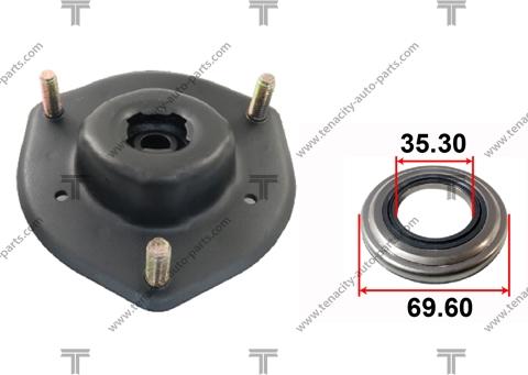 Tenacity ASMTO1023K - Опора стойки амортизатора, подушка autospares.lv