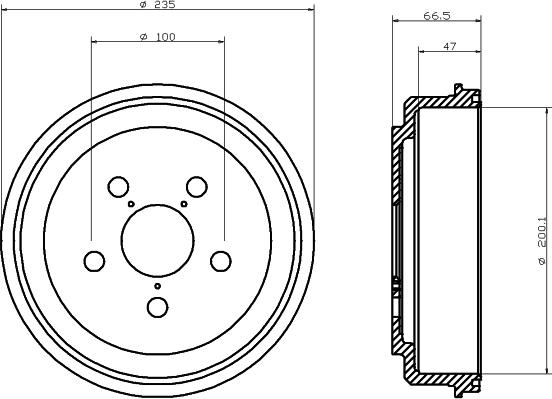 Textar 94018000 - Тормозной барабан autospares.lv