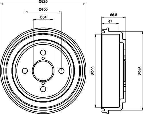 Textar 94020400 - Тормозной барабан autospares.lv