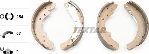 Textar 91049700 - Комплект тормозных колодок, барабанные autospares.lv