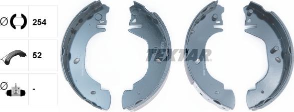 Textar 91044100 - Комплект тормозных колодок, барабанные autospares.lv