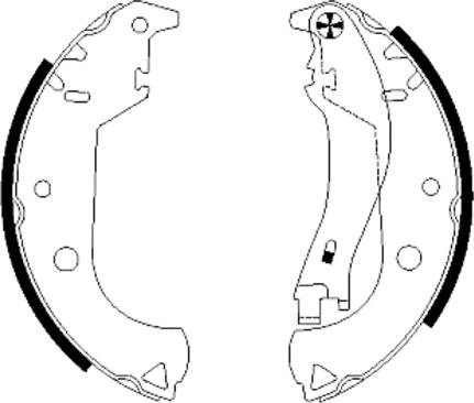 Textar 91059900 - Комплект тормозных колодок, барабанные autospares.lv