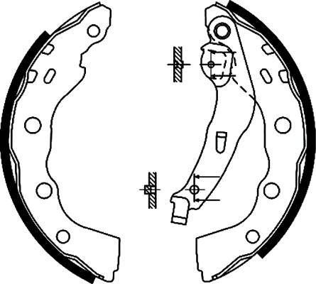 Textar 91056400 - Комплект тормозных колодок, барабанные autospares.lv