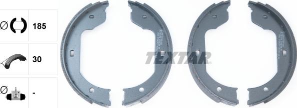 Textar 91058700 - Комплект тормозов, ручник, парковка autospares.lv