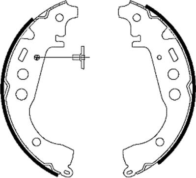 Textar 91053500 - Комплект тормозных колодок, барабанные autospares.lv