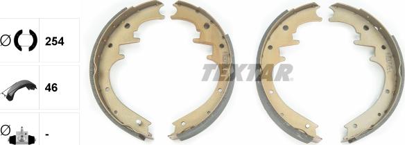 Textar 91069700 - Комплект тормозных колодок, барабанные autospares.lv