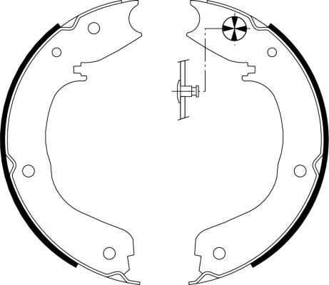 Textar 91066000 - Комплект тормозов, ручник, парковка autospares.lv