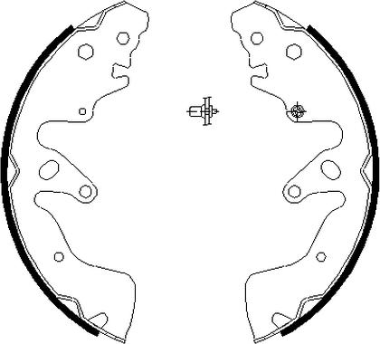 Textar 91068700 - Комплект тормозных колодок, барабанные autospares.lv