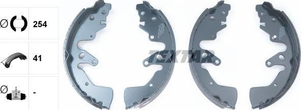 Textar 91068700 - Комплект тормозных колодок, барабанные autospares.lv